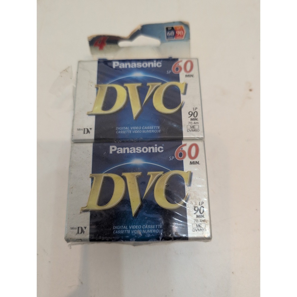 Panasonic DVC SP 60 Min Digital Cassette AY-DVM60EJ Mini DV Tapes (4) NEW